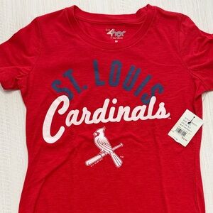 St. Louis Cardinals Women's Red Short Sleeve Tee M